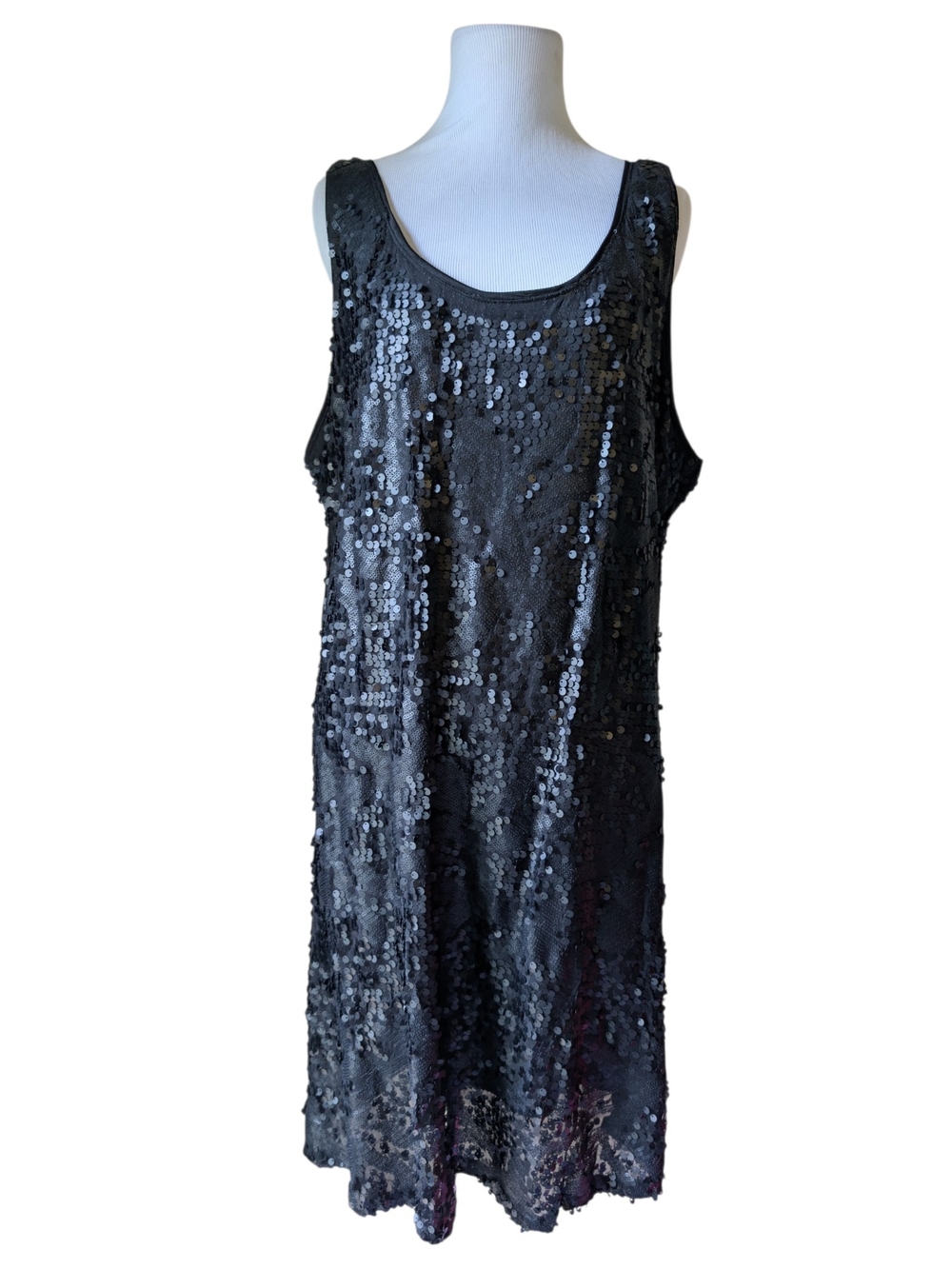 Worthington Black Sequin Slip Dress